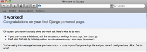 Django Welcome Screen Django Welcome Screen